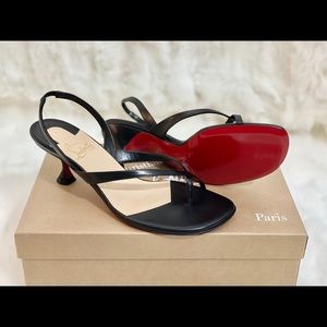 New Authentic Christian Louboutin Taralita 55 37 in Box Black